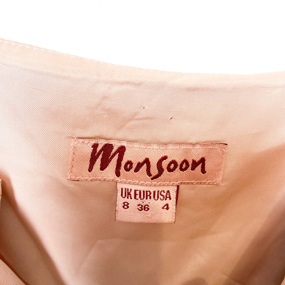 Vintage Silk Floral Midi Bohemian Dress - Picture 7 of 10